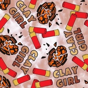 Clay Girl Trap Shoot Skeet Shoot Ammunition Shotgun Shell Clay Pigeon Brown
