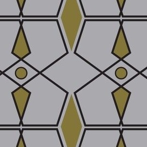 Art deco /  geometric / gold / silver