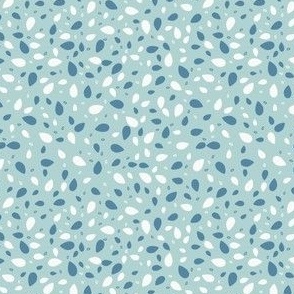 Small // Febe: Colorful Blender Raindrops - Blue & Cream