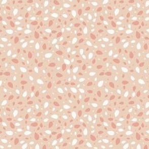 Small // Febe: Colorful Blender Raindrops - Peach Pink & White