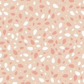 Medium // Febe: Colorful Blender Raindrops - Peach Pink & White