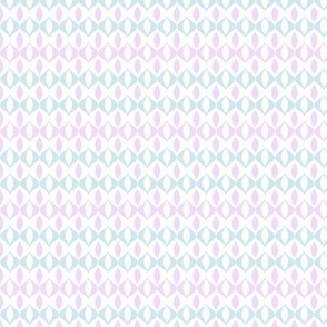 Ogee pink blue white tiny