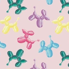 Balloon Dog Party in Pink