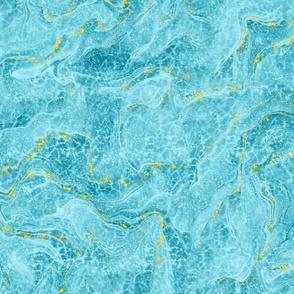Aqua Blue Surf with a Glam - Granite Stone Texture