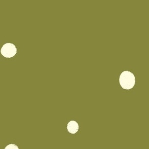 Groovy Floral Olive with Cream Speckles