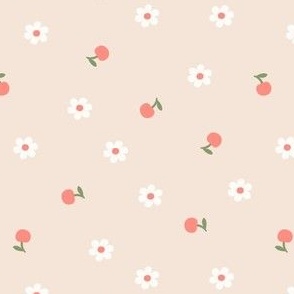 Cherry and flower