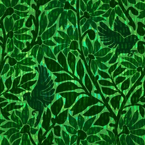 (L) Opulent Green Velvet Burnout