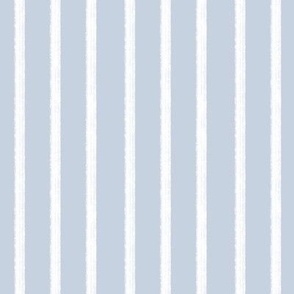 Coastal Boho Cottage Stripes in blue and White