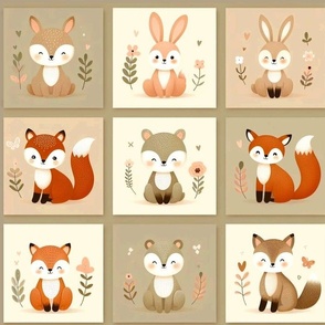 Baby Animal Blocks Woodland