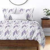 Lilac Gray Geometric Patchwork Pattern for Home Decor Wallpaper