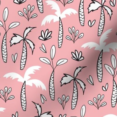 Palm Tree Jungle on Pink