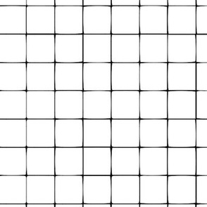 Hand Drawn Black + White Grid