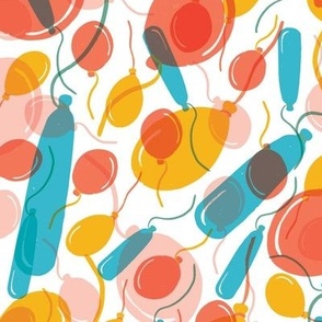Hip Hip Hooray - Birthday Balloons