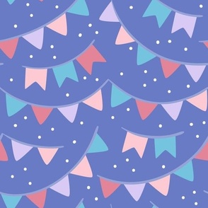 It's a Party!  Birthday Banners on Periwinkle