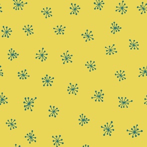 Starry flower buds - yellow