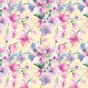 Fabric with a delicate floral pattern