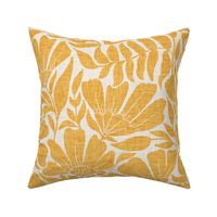 Bountiful Floral in goldenrod large 18” 