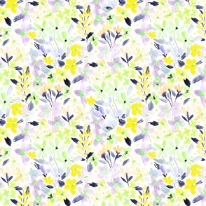 Wild flowers bloom in Florence - watercolor florals for modern nursery home decor bedding wallpaper b219-6