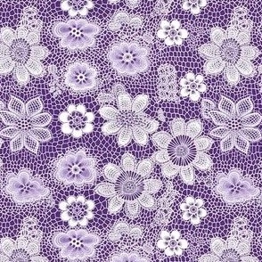 white lace purple