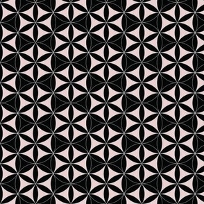 Pink Black Sacred Geometry Pattern