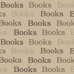 Books Words in Browns