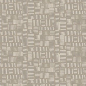 (S)Hand Drawn Geometrical Stacks, Plaza Taupe Beige, Small Scale