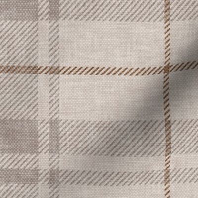 neutral fall plaid - pewter/dove - LAD24