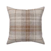 neutral fall plaid - pewter/dove - LAD24