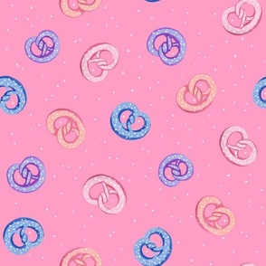 Salty Pretzels in Pink