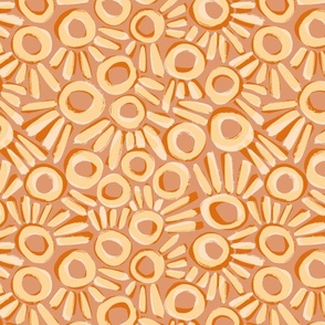 Playful Circles Orange - Medium