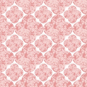 Small Industrial Light Pink and Blush Textured Geometric Flowers