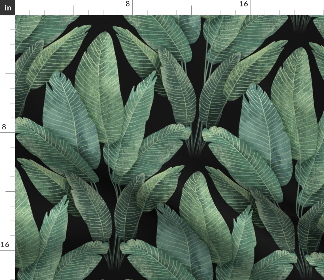 Elegant Rainforest Leaves - medium 