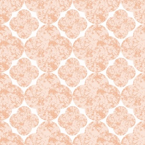 Small Industrial Peach Fuzz Textured Geometric Flowers