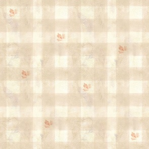 Watercolor Tonal Floral Plaid