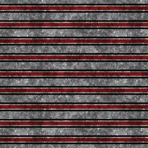 Retro Streetwear Red  Horizontal Stripes on Textured Gray Background