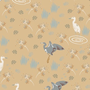Wings and Wildflowers-Wheat- Pattern 2-8