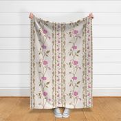 Romantic Block Print-Inspired Floral_Cream