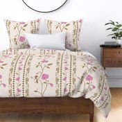 Romantic Block Print-Inspired Floral_Cream