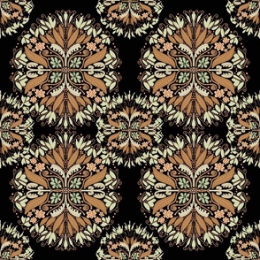 Victoria  Brown Blush Mint on Black  CT2622 