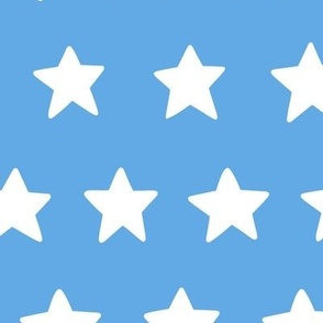 White Stars on Blue (Large Scale) 