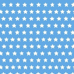 White Stars on Blue (Small Scale) 