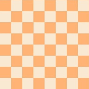 Groovy Summer Orange Check (Large Scale)