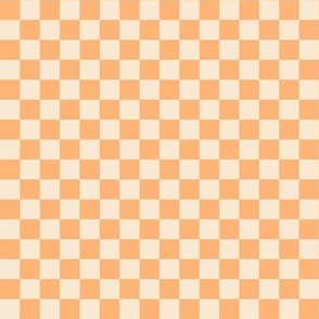 Groovy Summer Orange Check (Medium Scale)