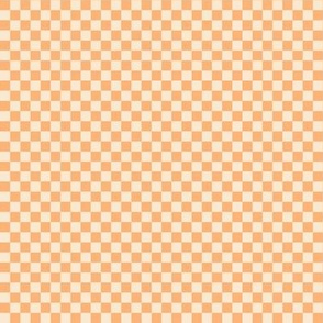 Groovy Summer Orange Check (Small Scale)