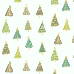 Happy Little Christmas Trees, muted