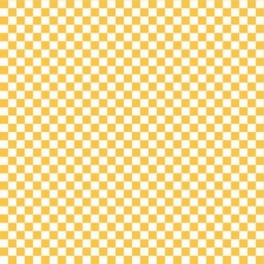 Groovy Summer Yellow Check (Small Scale)