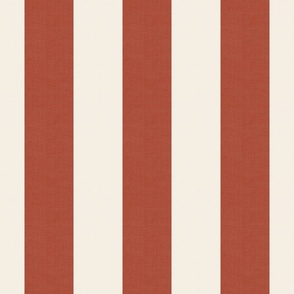 Vintage Cabana Stripe | Rooibos Red | 6" Repeat | Classic