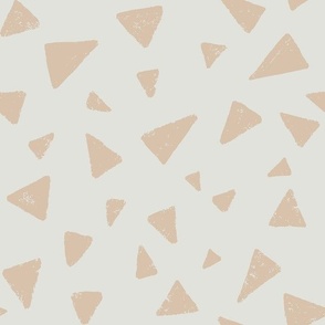  Muted and textured Triangle Shapes, neutrals, large