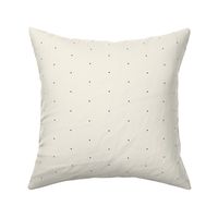 Tiny Black Polka Dots on Ivory by JJEDecor in tiny print