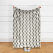 Large Black Polka Dots on Ivory by JJEDecor in tiny print